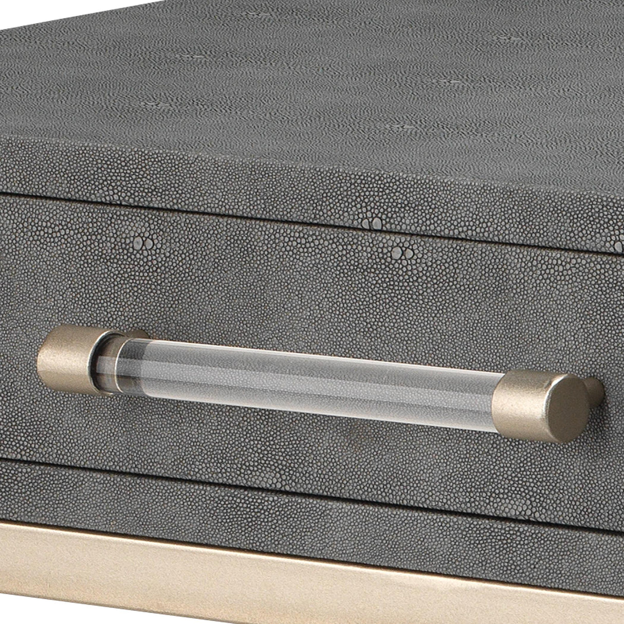 Jamie Young Kain Faux Shagreen Console, Grey