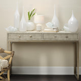 Jamie Young Kain Faux Shagreen Console, Cream