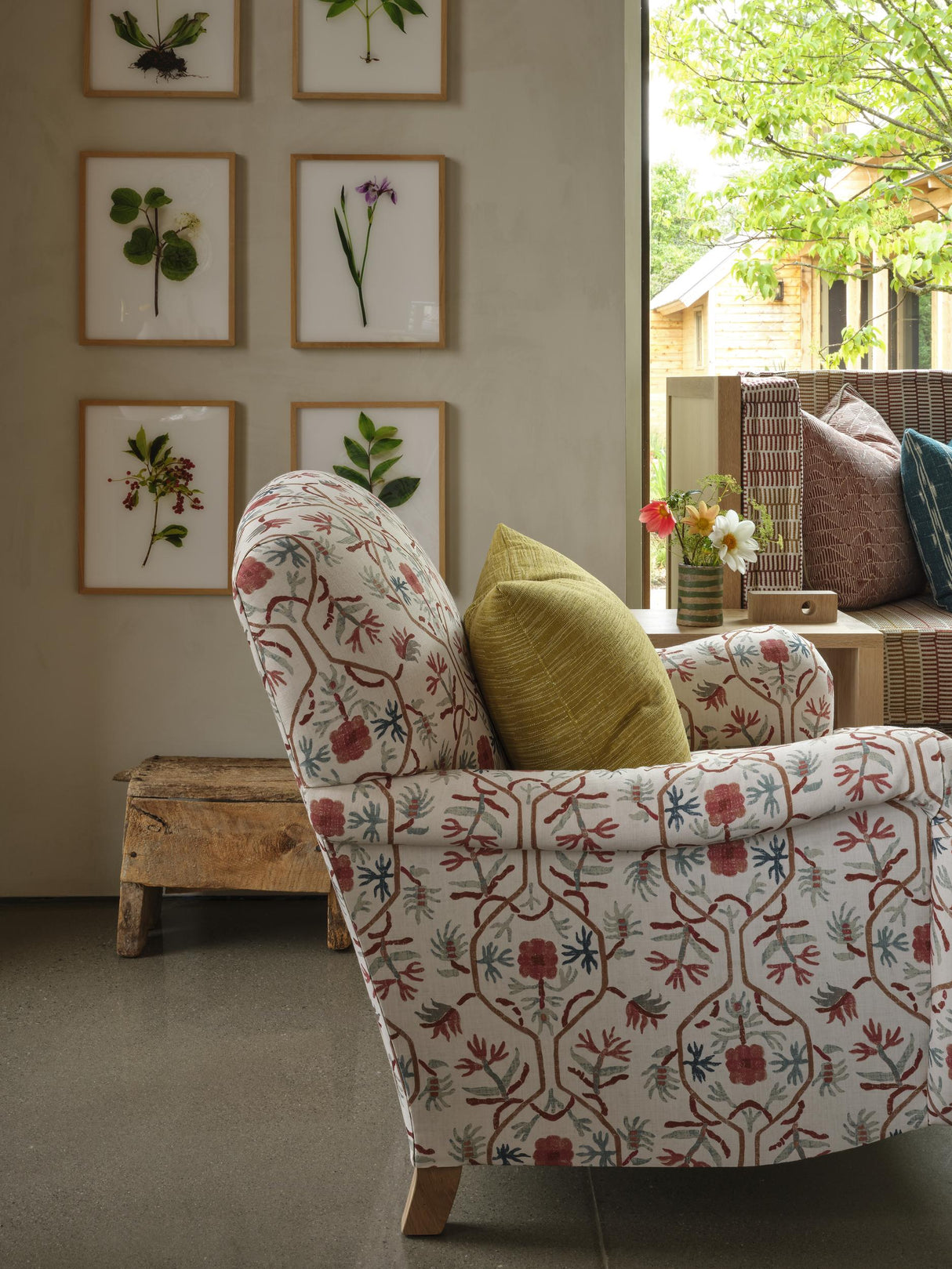 Brunschwig & Fils LE JASMIN PRINT SPICE Fabric