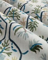 Brunschwig & Fils LE JASMIN PRINT MARINE Fabric