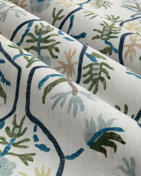 Brunschwig & Fils LE JASMIN PRINT MARINE Fabric