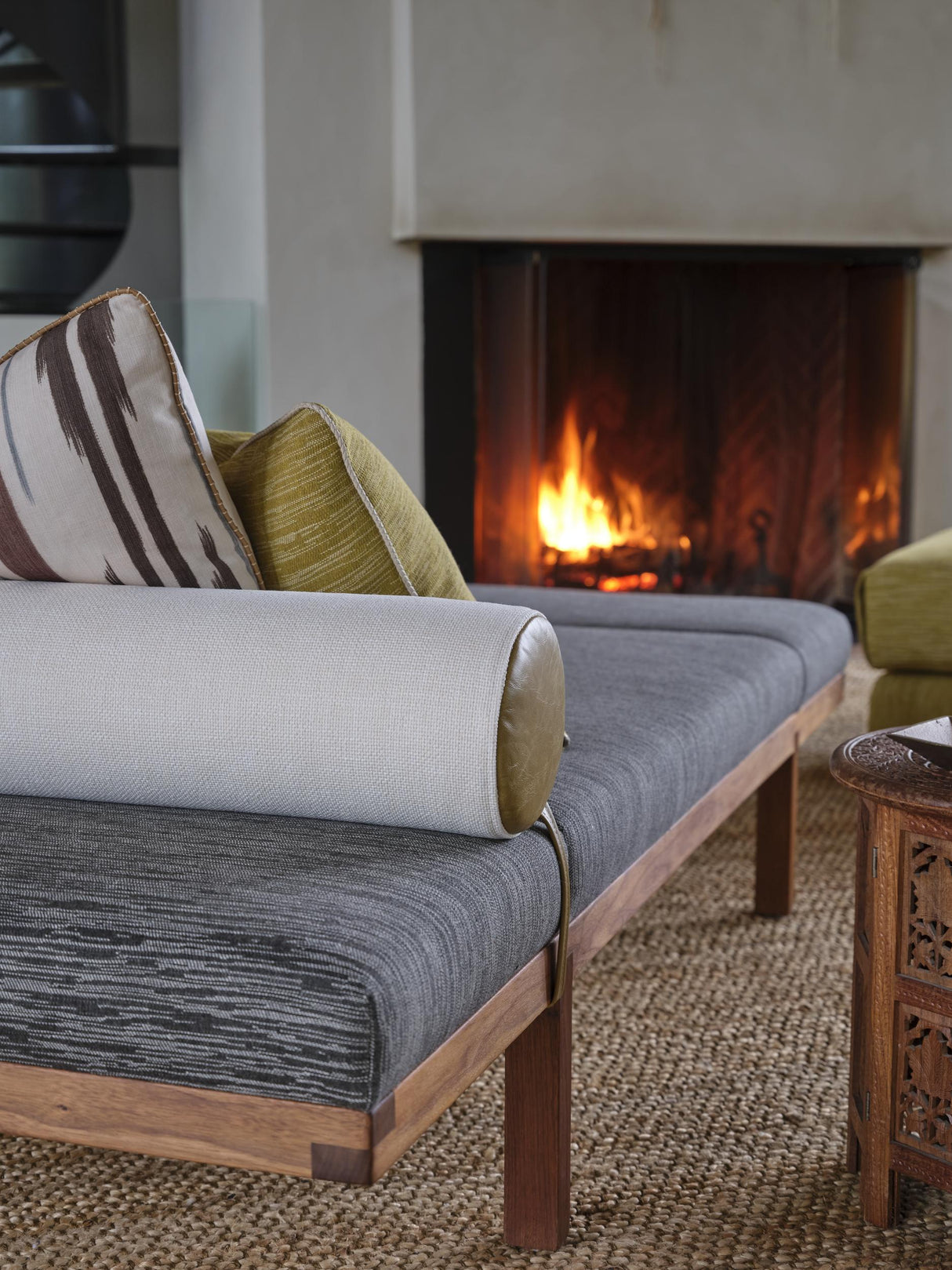 Brunschwig & Fils LA MER WEAVE CHARCOAL Upholstery Fabric