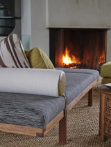 Brunschwig & Fils LA MER WEAVE CHARCOAL Upholstery Fabric