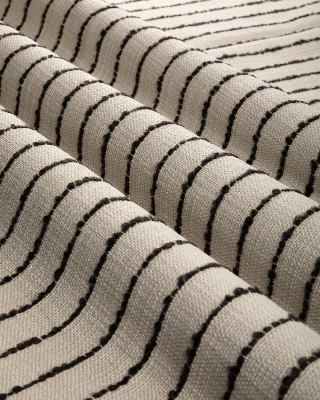 Brunschwig & Fils LES VIGNES STRIPE CHARCOAL Upholstery Fabric