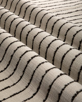 Brunschwig & Fils LES VIGNES STRIPE CHARCOAL Upholstery Fabric