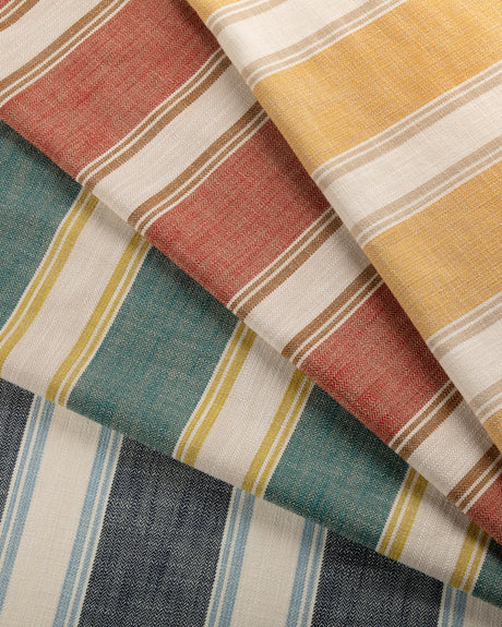 Brunschwig & Fils LA RIVIERA STRIPE OCHRE Upholstery Fabric