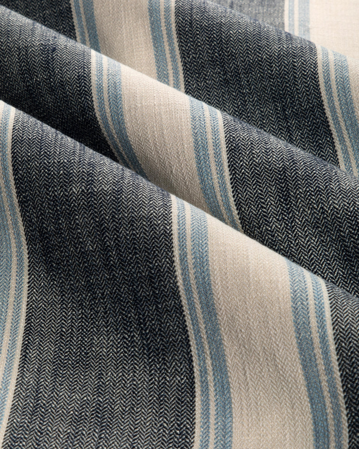 Brunschwig & Fils LA RIVIERA STRIPE BLUE Upholstery Fabric