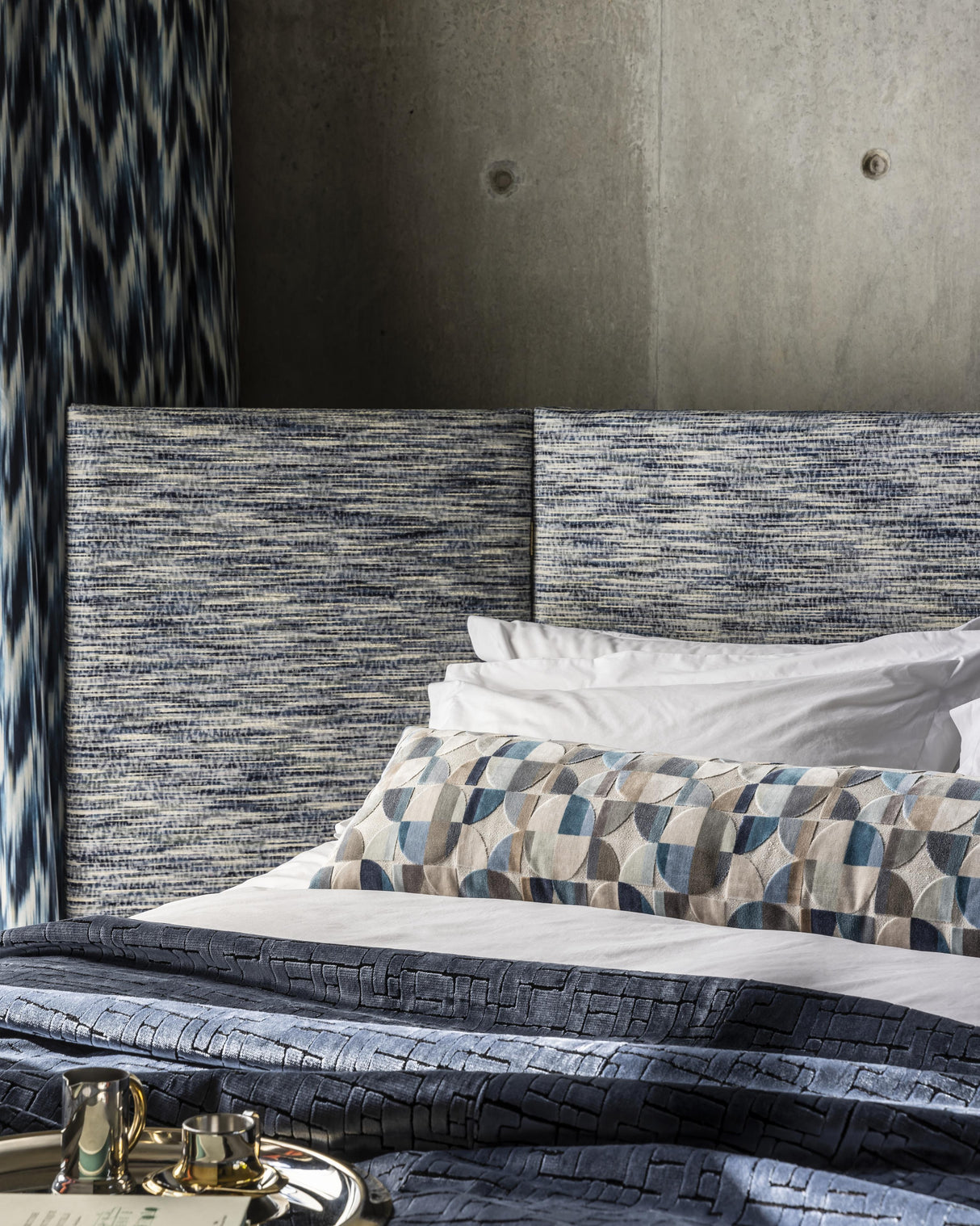 Clarke & Clarke DELAUNAY DENIM Upholstery Fabric