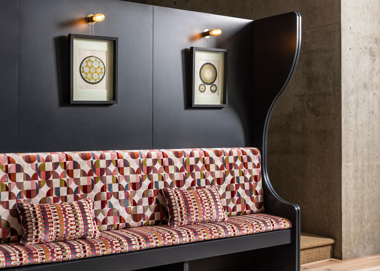 Clarke & Clarke ORPHEUS MAGENTA PEACOCK Upholstery Fabric