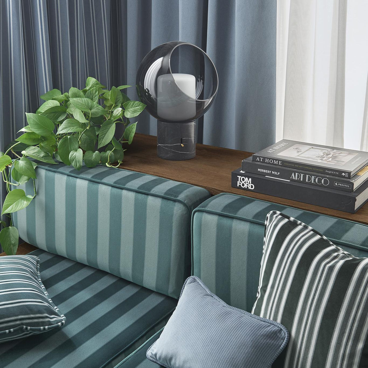 Clarke & Clarke ASHDOWN INDIGO Upholstery Fabric