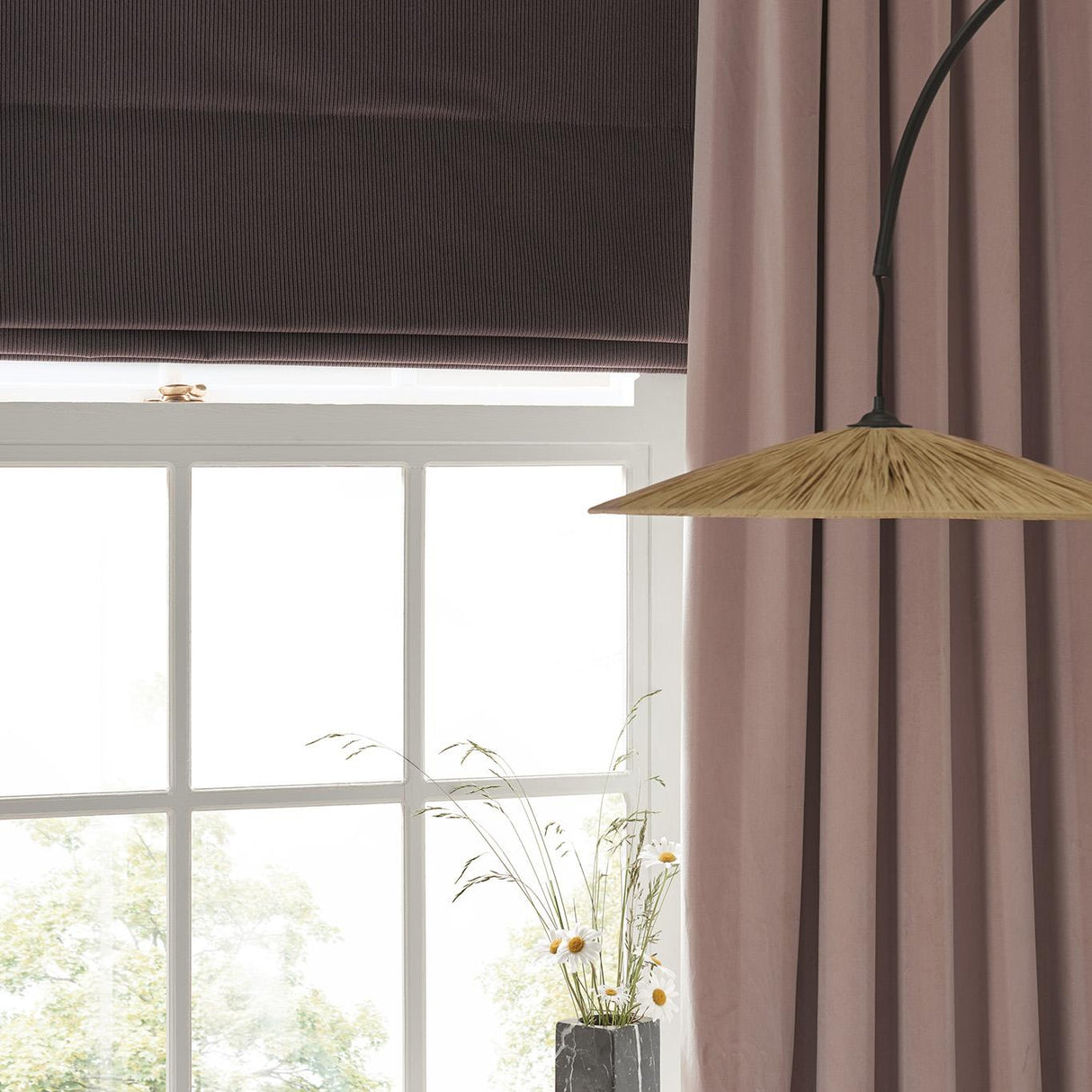 Clarke & Clarke ASHDOWN MULBERRY Upholstery Fabric