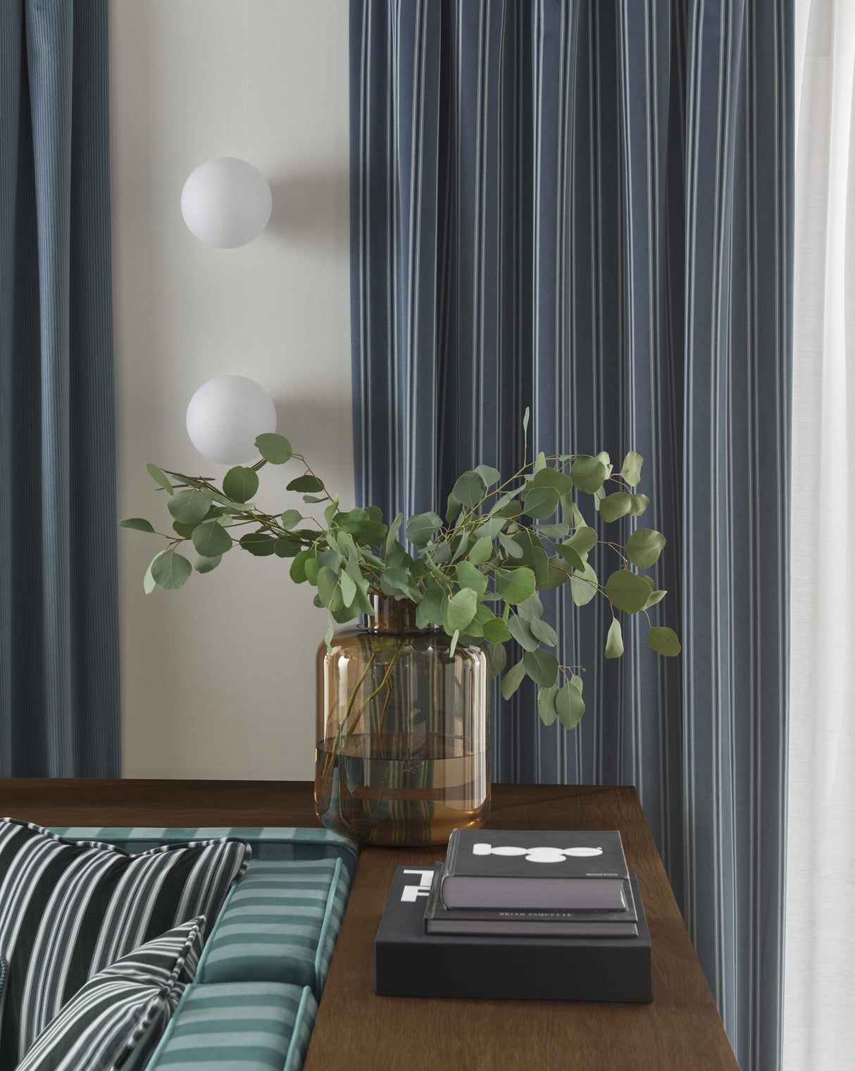 Clarke & Clarke BOWFELL INDIGO Upholstery Fabric