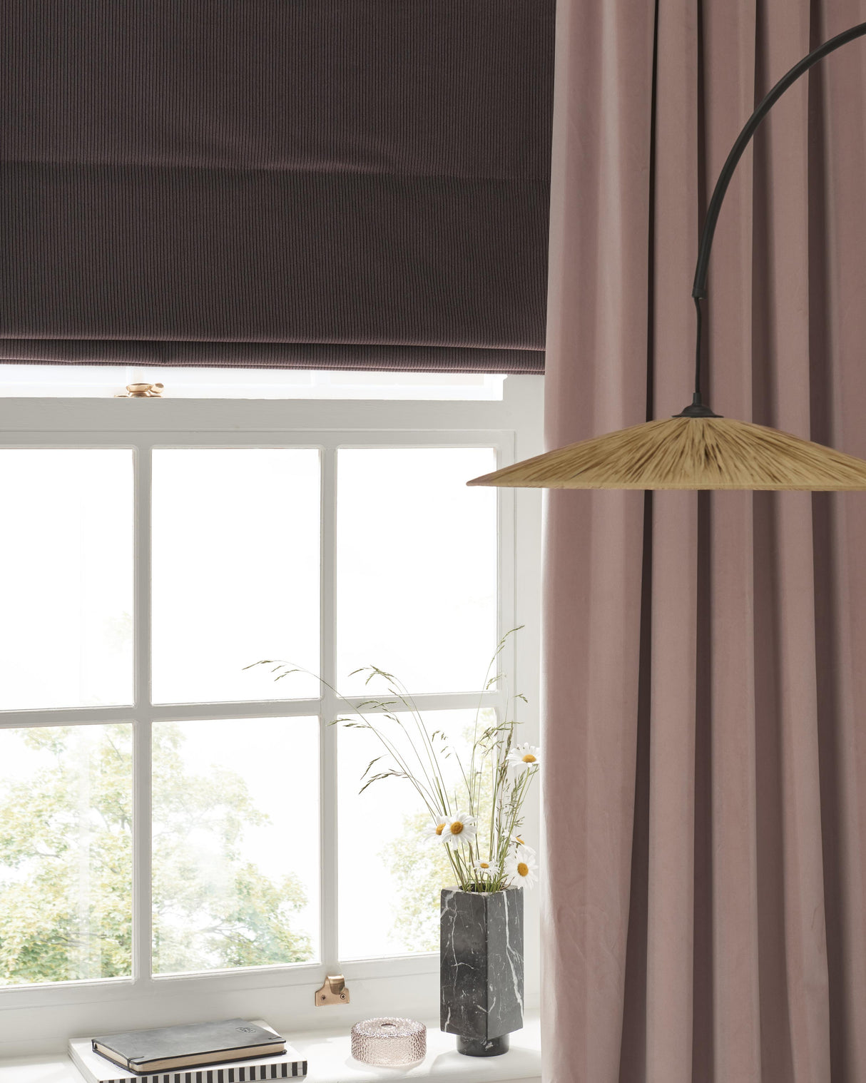 Clarke & Clarke HALDON BLUSH Upholstery Fabric