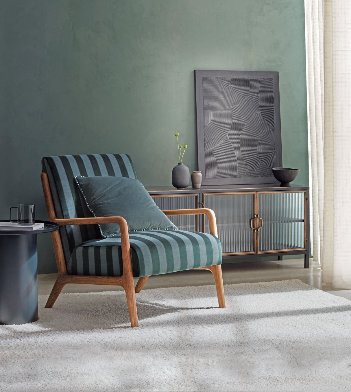 Clarke & Clarke HALDON TEAL Upholstery Fabric