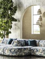 Clarke & Clarke FIGURA DENIM/LINEN Fabric