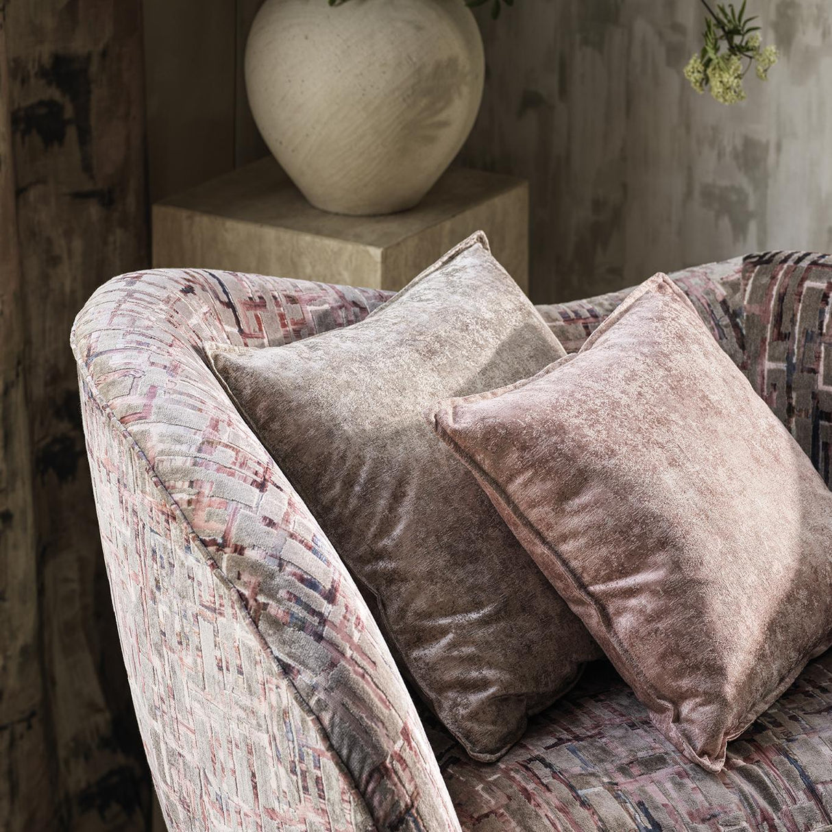 Clarke & Clarke PITTURA BLUSH Fabric