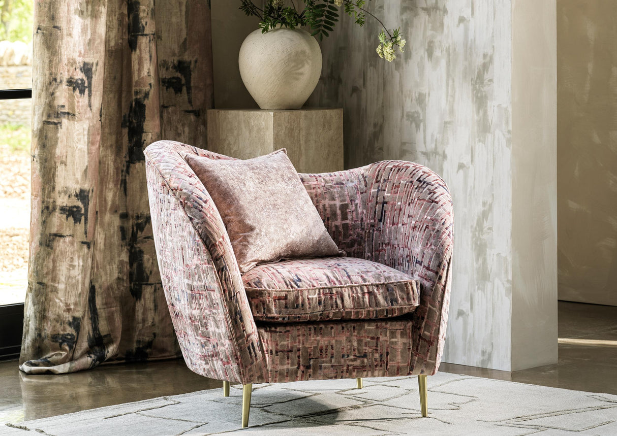 Clarke & Clarke PITTURA BLUSH Fabric