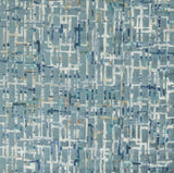 Clarke & Clarke QUADRATA TEAL/MINERAL Upholstery Fabric