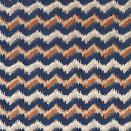 Clarke & Clarke SAGOMA MIDNIGHT/SPICE Upholstery Fabric