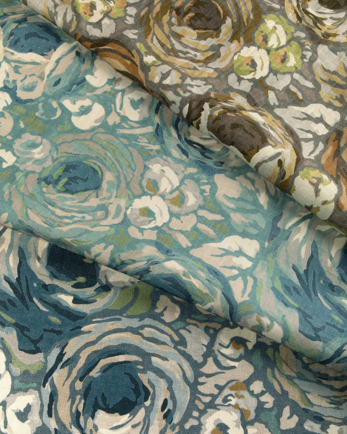 Lee Jofa ORCHARD PRINT AQUA/STONE Fabric
