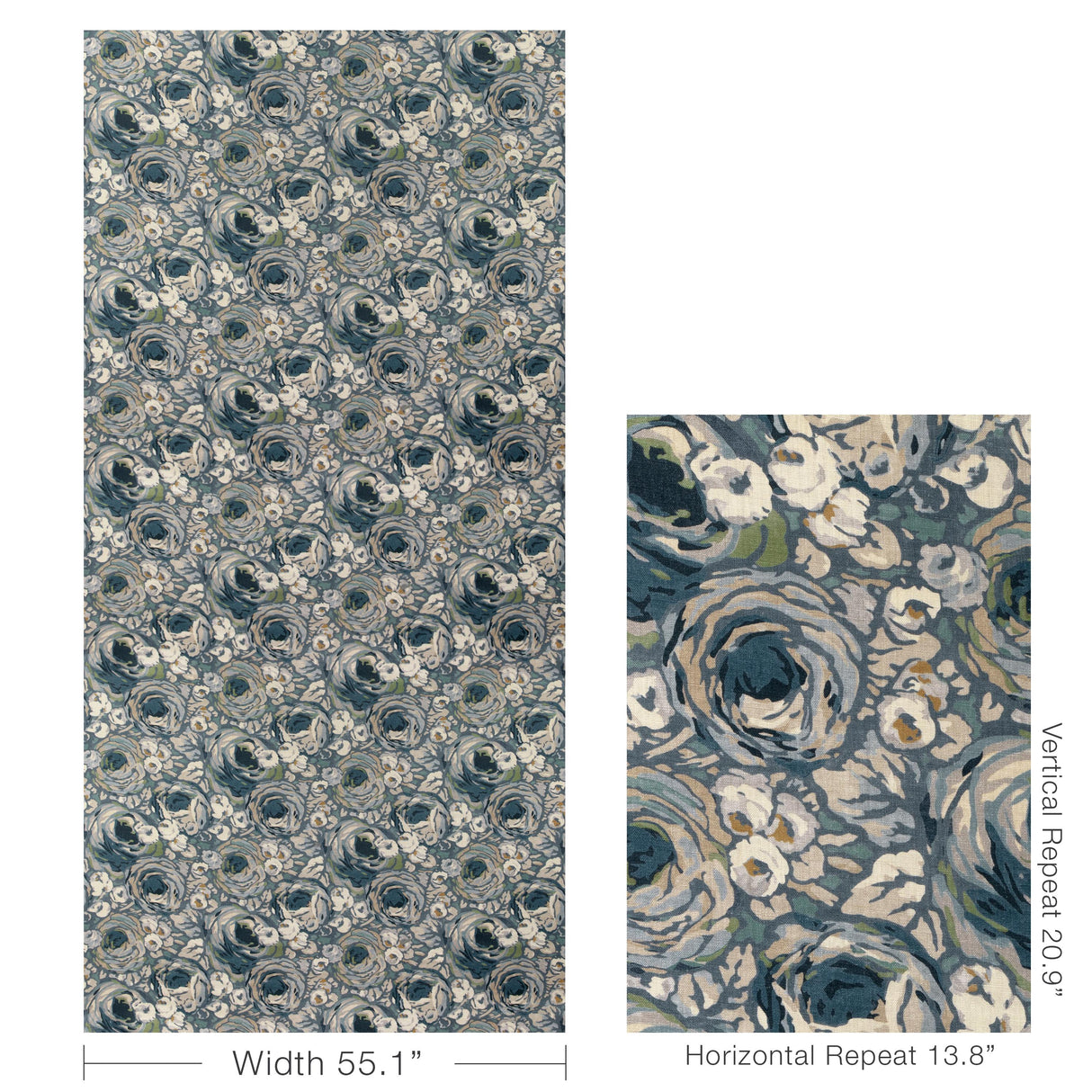 Lee Jofa ORCHARD PRINT BLUE/DENIM Fabric