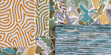 Lee Jofa CHRYSTIE PRINT MOSS/FOG Fabric