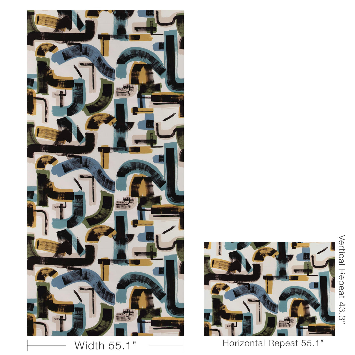 Lee Jofa BLEECKER PRINT LAKE/FERN Fabric