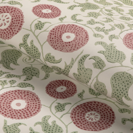 Lee Jofa ELDORA LEAF/ROSE Wallpaper