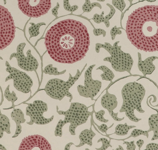 Lee Jofa ELDORA LEAF/ROSE Wallpaper