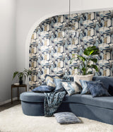 Clarke & Clarke FIGURA DENIM/LINEN WP Wallpaper