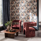 Clarke & Clarke FIGURA MIDNIGHT/SPICE WP Wallpaper