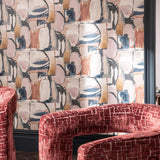 Clarke & Clarke FIGURA MIDNIGHT/SPICE WP Wallpaper