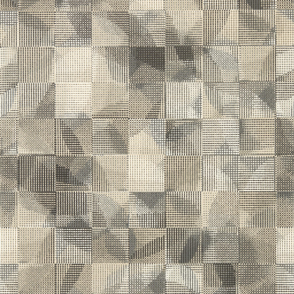 Clarke & Clarke IMPATTO CHARCOAL/LINEN WP Wallpaper