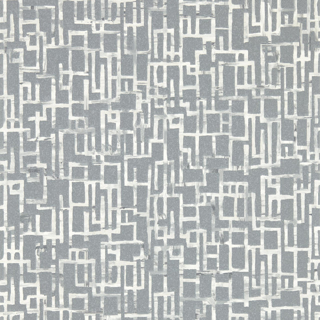 Clarke & Clarke QUADRATA STEEL WP Wallpaper