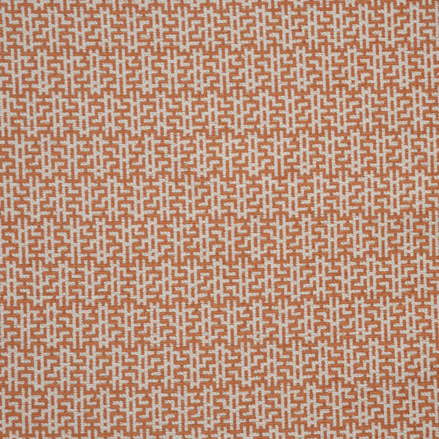 Maxwell GARDEN MAZE #815 BRICK Upholstery Fabric