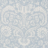 Schumacher Suffolk Damask Blue Fabric