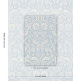 Schumacher Suffolk Damask Blue Fabric