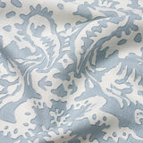 Schumacher Suffolk Damask Blue Fabric
