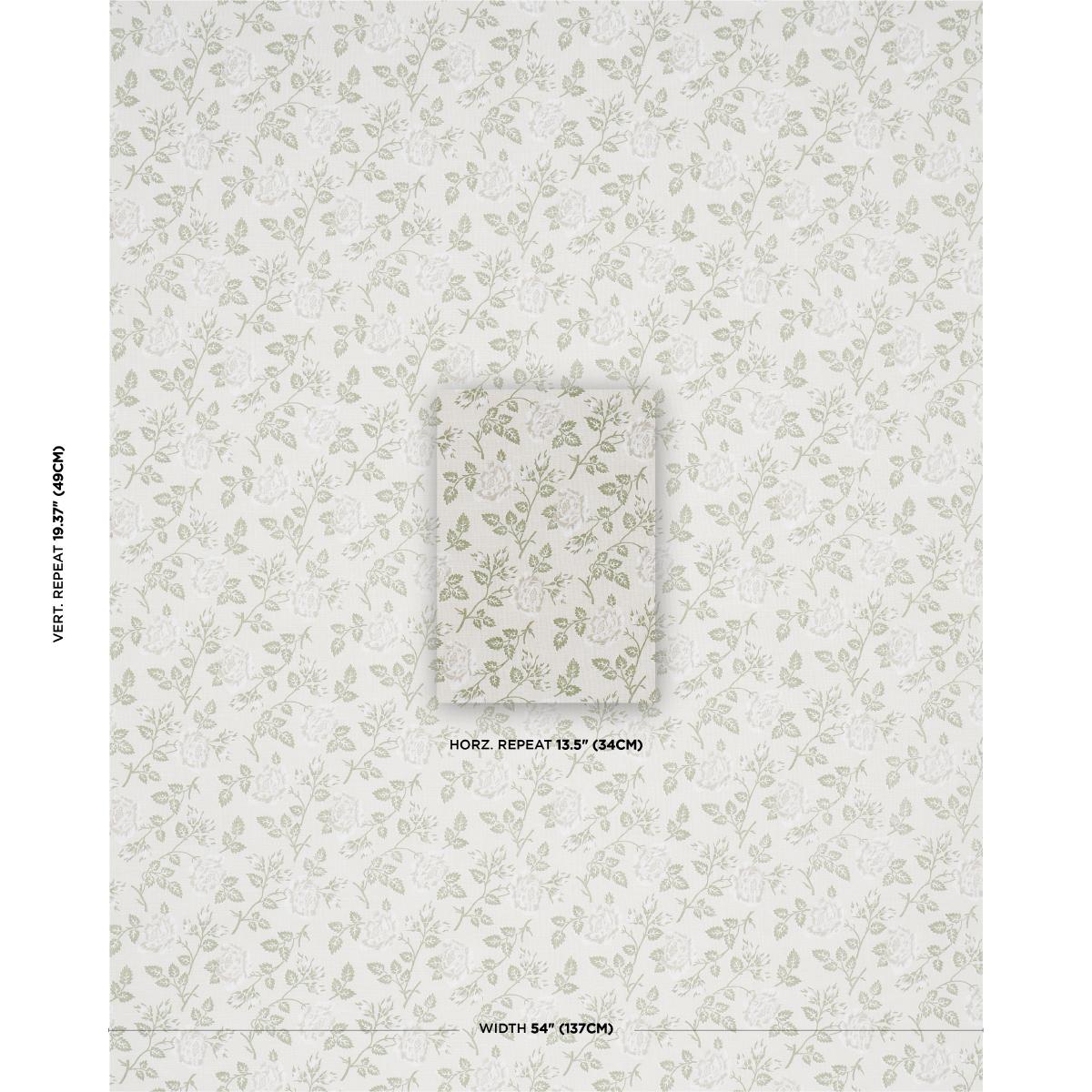 Schumacher Lavinia Green Fabric