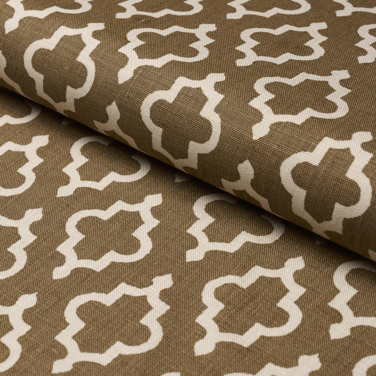 Schumacher Jake Cinnamon Fabric
