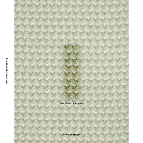 Schumacher Lily Of The Valley Indoor/Outdoor Moss Fabric