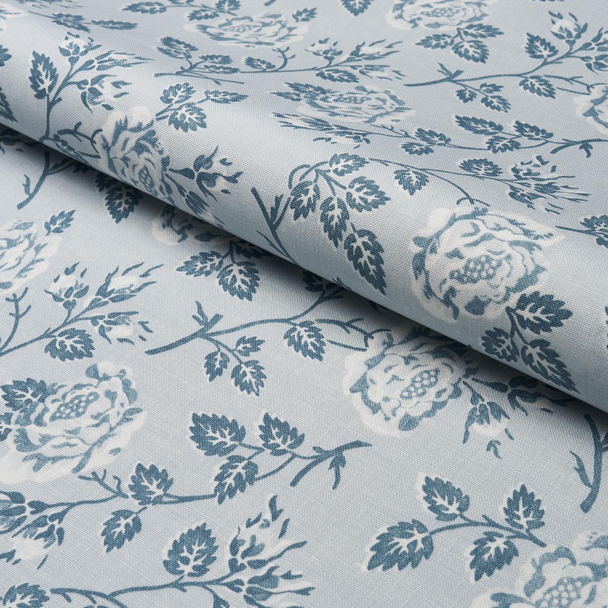 Schumacher Lavinia Blue Fabric