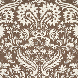 Schumacher Suffolk Damask Brown Fabric
