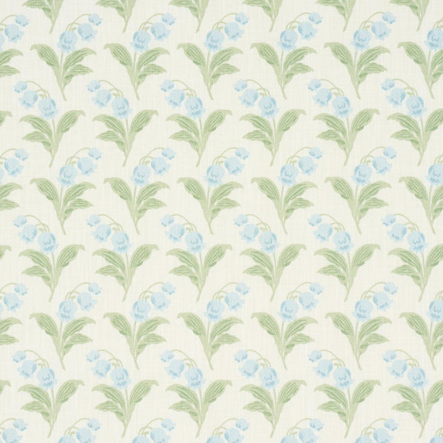 Schumacher Lily Of The Valley Indoor/Outdoor Bluebell Fabric
