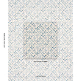 Schumacher Frances Floral Indoor/Outdoor Blues Fabric