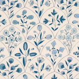 Schumacher Frances Floral Indoor/Outdoor Blues Fabric