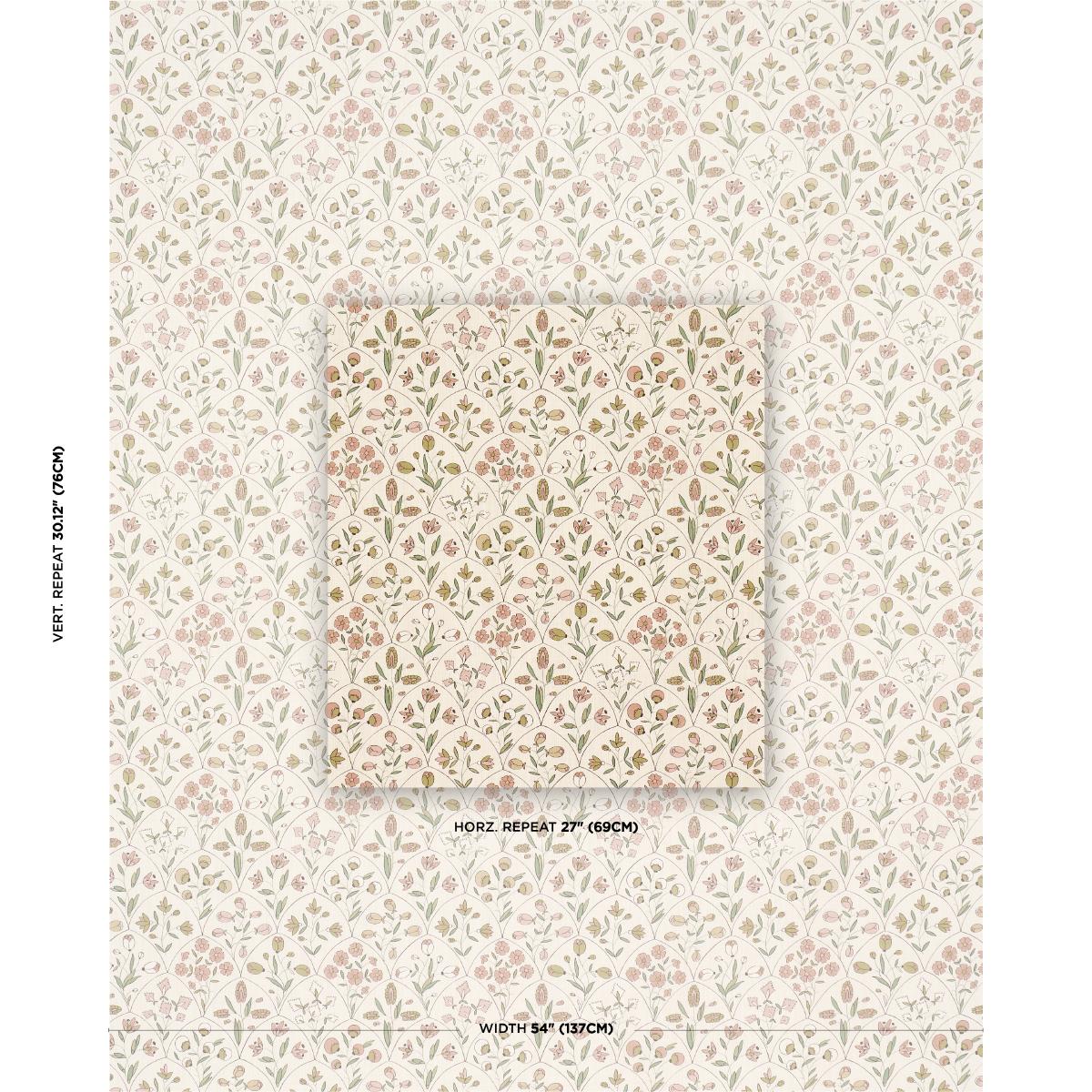 Schumacher Frances Floral Indoor/Outdoor Petal Fabric