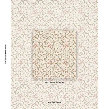 Schumacher Frances Floral Indoor/Outdoor Petal Fabric