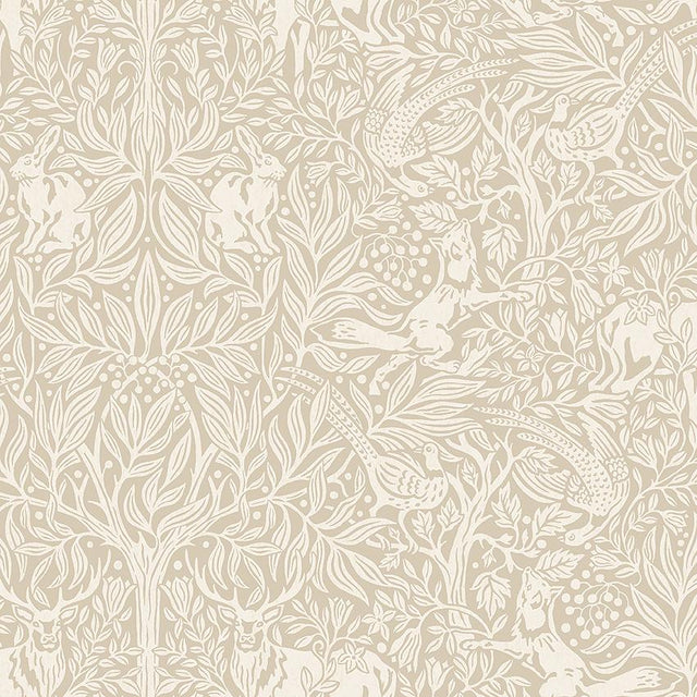 Schumacher Under The Elder Tree Stone Wallpaper