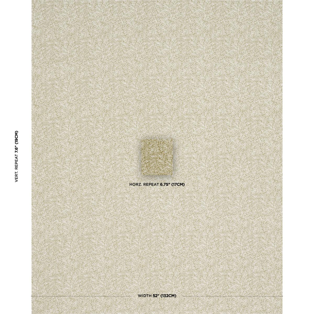 Schumacher Willow Leaf Moss Fabric